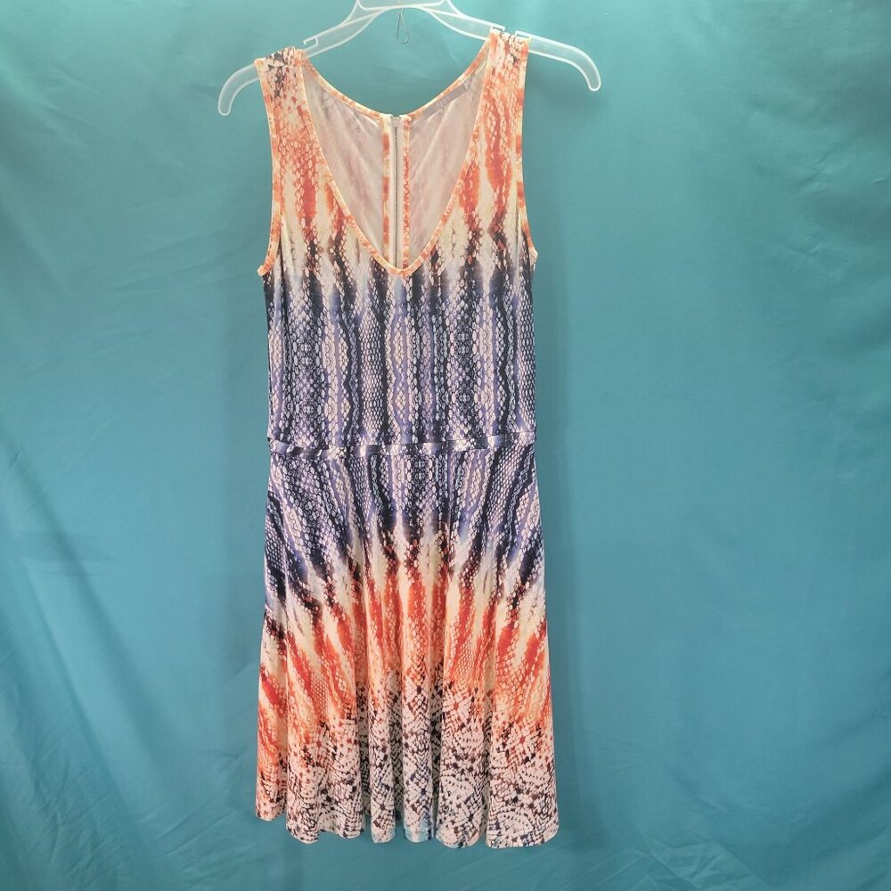 Tart Collections XS Womens Sleeveless Snakeskin Print Dress With Back Zip Closur